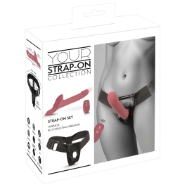 You2Toys Your Strap-On Pink - Dual Motor, Remote, Adjustable Harness