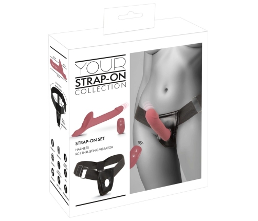 You2Toys Your Strap-On Pink - Dual Motor, Remote, Adjustable Harness