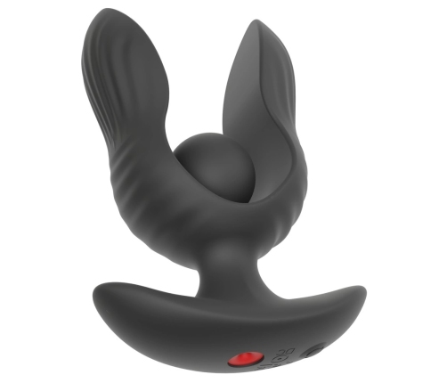 ANOS RC Inflatable Silicone Plug with Vibration, Expandable, Black, 10.9 cm
