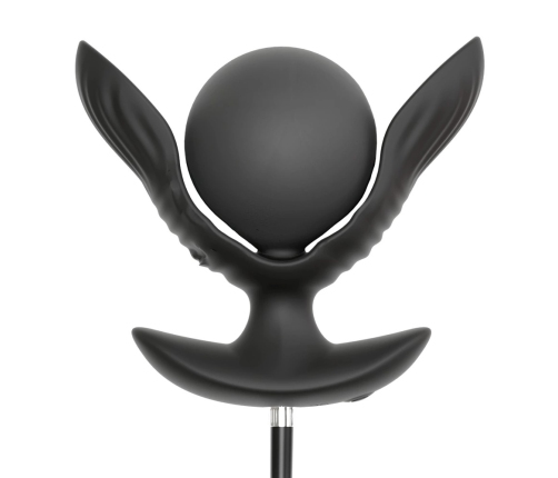 ANOS RC Inflatable Silicone Plug with Vibration, Expandable, Black, 10.9 cm