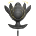 ANOS RC Inflatable Silicone Plug with Vibration, Expandable, Black, 10.9 cm