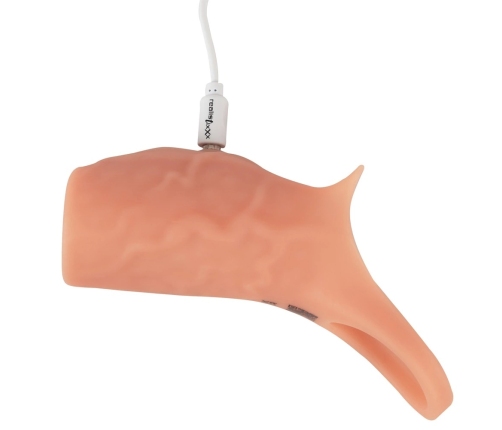 Realistixxx Real Sleeve Open Silicone Vibrating Extension 14cm