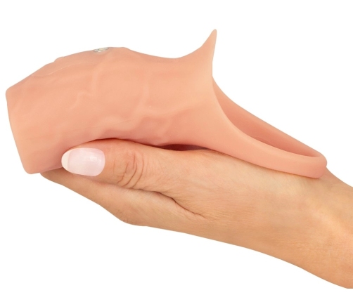 Realistixxx Real Sleeve Open Silicone Vibrating Extension 14cm
