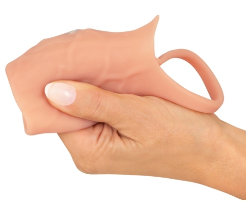 Realistixxx Real Sleeve Open Silicone Vibrating Extension 14cm