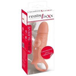 Realistixxx RealSleeve Close Silicone Extension with Vibration, 18cm