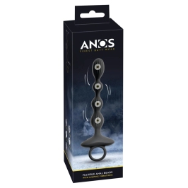 ANOS Flexible Silicone Beads with Dual Motor & Jumping Vibration, 21 cm ANOS Flexible Silicone Beads with Dual Motor & Jumping Vibration, 21 cm
