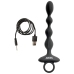 ANOS Flexible Beads Vibrating Intimate Trainer Silicone USB 21.1cm Black
