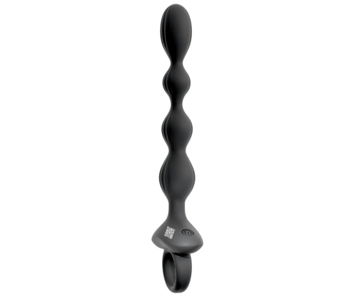 ANOS Flexible Beads Vibrating Intimate Trainer Silicone USB 21.1cm Black