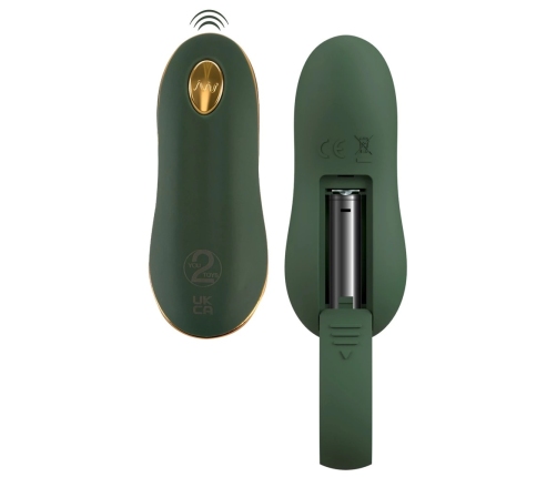 Emerald Love Luxurious RC Plug - Vibrating, Remote Control, Green, 14 cm