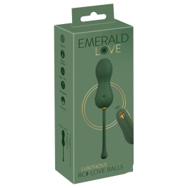 You2Toys Emerald Love RC Intimate Exercise Balls, Waterproof, Green-Gold