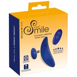 Sweet Smile Extra Slim RC Intimate Panty Vibrator, Remote Control, Black