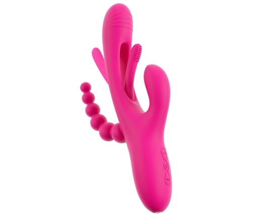 Sweet Smile Triple Vibe Flicking Tongue Multi-Stimulation System 24.4cm