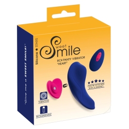Sweet Smile RC Heart-Shaped Intimate Wearable Vibrator Pink 10cm