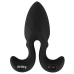 ANOS RC Vibrating Plug Flexible Arms 10 Modes Silicone Black 10.2cm