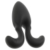 ANOS RC Vibrating Plug Flexible Arms 10 Modes Silicone Black 10.2cm
