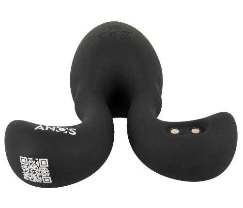 ANOS RC Vibrating Plug Flexible Arms 10 Modes Silicone Black 10.2cm