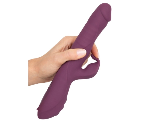 Javida 3F Vibrator Thrusting Rechargeable Silicone Dual Action 25cm