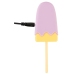 You2Toys Vibrating Popsicle Silicone Lay-On Device, 10 Modes, USB, Pink