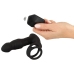 Rebel RC Vibrating Plug with Moving Rings & Nodding Tip, Black, 14.5cm