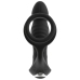 Rebel RC Vibrating Plug with Moving Rings & Nodding Tip, Black, 14.5cm