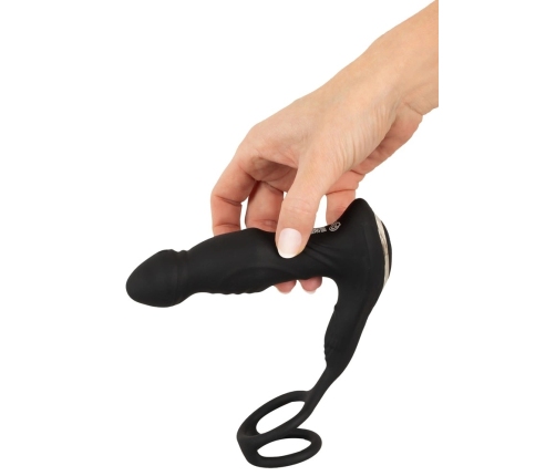 Rebel RC Vibrating Prostate Plug Intimate System with Remote, Black