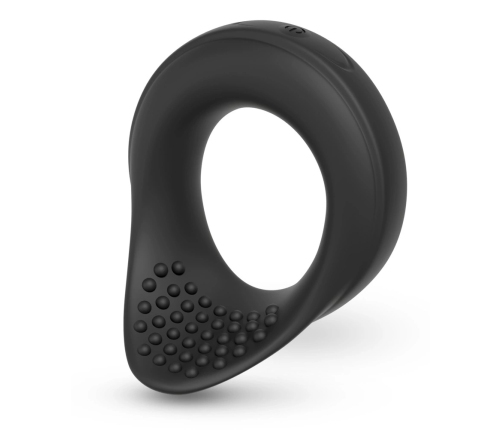Rebel Vibrating Silicone Performance Ring Black 8.6cm Waterproof USB