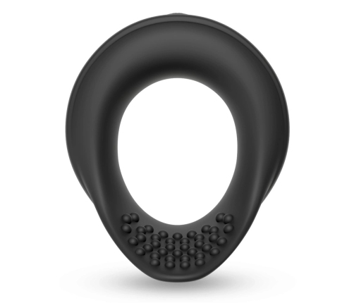 Rebel Vibrating Silicone Performance Ring Black 8.6cm Waterproof USB