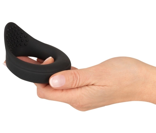 Rebel Vibrating Silicone Performance Ring Black 8.6cm Waterproof USB