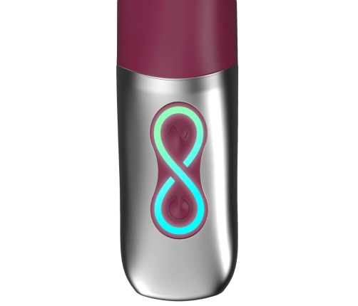 Titanz Vibrator Rubine Red - Flexible Silicone Model, 10 Modes, 19.5cm