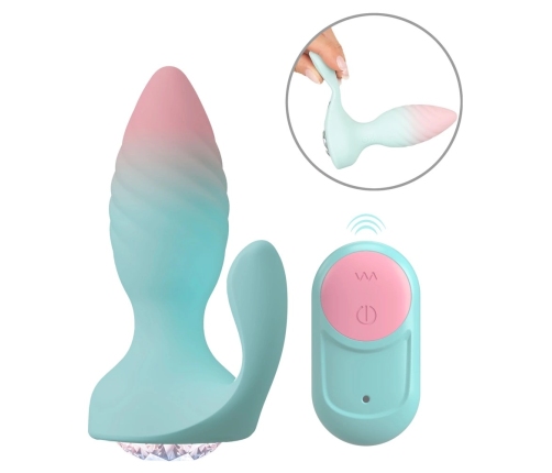 beau coeur JUVELA RC Intimate Plug with Remote Control, Pastel, 11.5cm