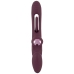 Javida Strapless Strap-On Flic Double Vibrator with Flicking System, Purple