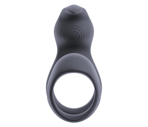 beau coeur Vylor RC Silicone Dual Motor Intimate Ring, Black, 13.5 cm