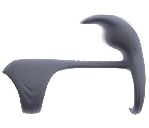 beau coeur Vylor RC Silicone Dual Motor Intimate Ring, Black, 13.5 cm