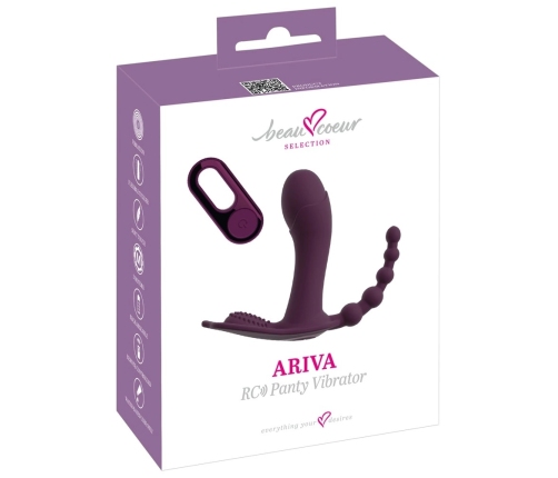 beau coeur ARIVA RC Panty Triple-Action Remote System, Black, 11.7 cm