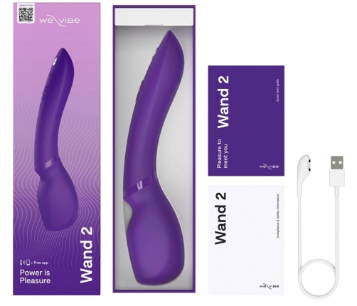 We-Vibe Wand 2 Intimate Massager, App-Controlled, Waterproof, 27.3 cm