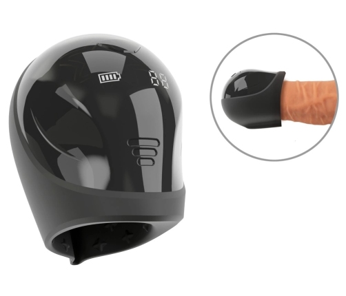 Rebel Glans Trainer Cup - Compact Vibrating System, Waterproof, Black