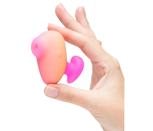 ROMP Kiss Pink Lemonade Compact Air Pulse Intimate Device Silicone