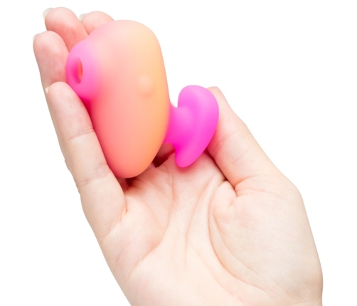 ROMP Kiss Pink Lemonade Compact Air Pulse Intimate Device Silicone