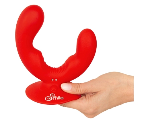 Sweet Smile Dual Vibrator Flexible Intimate System with Suction Cup Pink