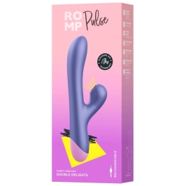 ROMP Pulse Dual Stimulation Vibrator Metallic, Waterproof, 22 cm