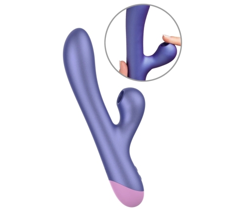 ROMP Pulse Dual Stimulation Vibrator Metallic, Waterproof, 22 cm