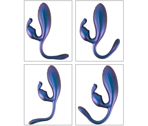 Sweet Smile Metallic Flexible Double Silicone Dual-Action System 22.5cm