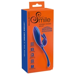 Sweet Smile Metallic Flexible Double Silicone Dual-Action System 22.5cm