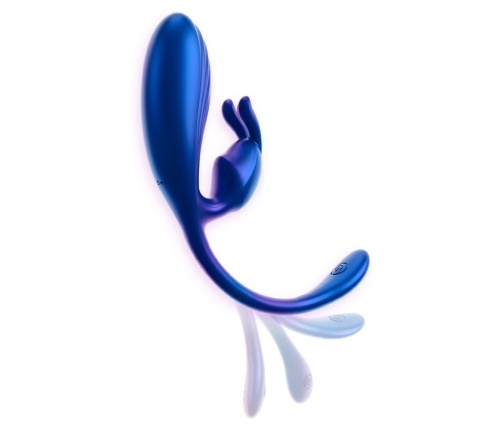 Sweet Smile Metallic Flexible Double Silicone Dual-Action System 22.5cm