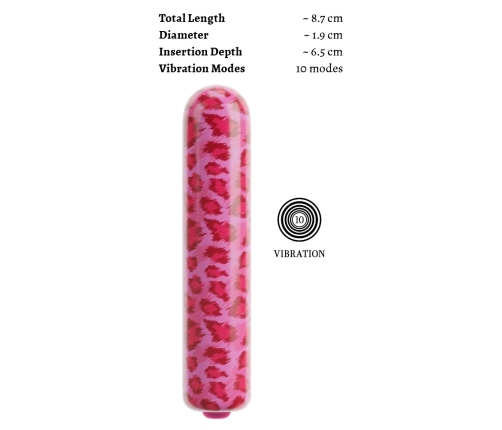 beau coeur Leo Mini Vibrator Cherry Design Compact 8.7 cm Red