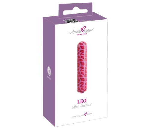 beau coeur Leo Mini Vibrator Cherry Design Compact 8.7 cm Red