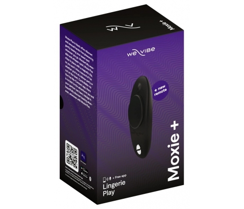 We-Vibe Moxie+ Satin Black - Discreet Wearable Intimate Device, USB