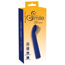 Sweet Smile Flexible G-Spot Vibrator 12 Modes Waterproof Silicone 18.6cm