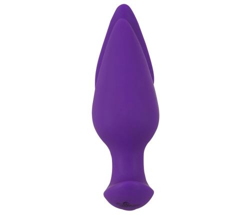 Sweet Smile RC 2in1 Dual Motor Plug & Panty Vibe, Silicone, Black