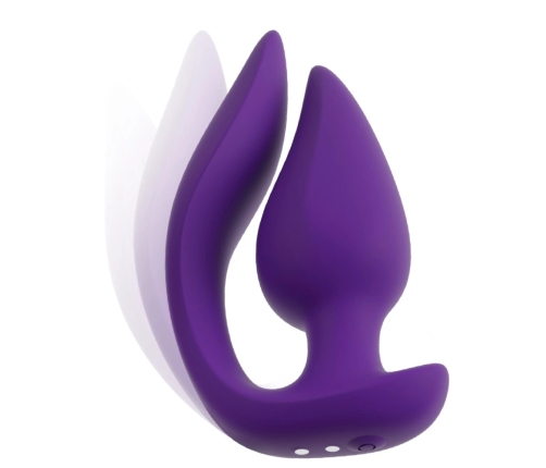 Sweet Smile RC 2in1 Dual Motor Plug & Panty Vibe, Silicone, Black